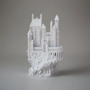 Medieval Castle | High-Detail 3D Printed Fantasy Castle | European Castles-White - Picture 1 of 1
