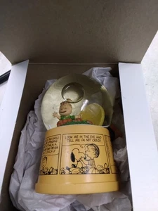 Hallmark Halloween Der große Kürbis Schnee Glitzer Kugel Erdnüsse beleuchtet - Bild 1 von 5