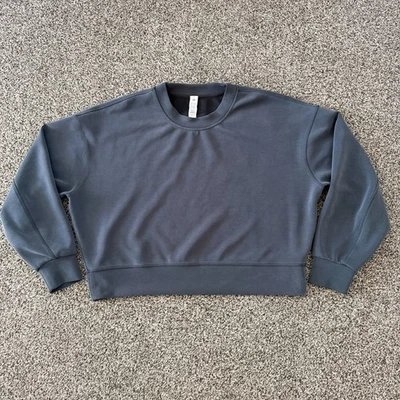 Lululemon идеально негабаритный укороченный Crew Softstreme размер 8 минеральный синий - Изображение 1 из 4