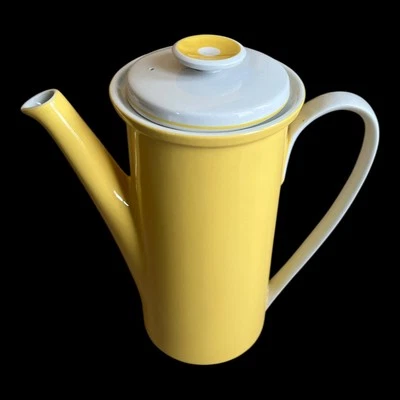 Cafetera amarilla vintage Mikasa Epiqure-One con tapa RARA DIFÍCIL DE ENCONTRAR gres Foto 1 de 4