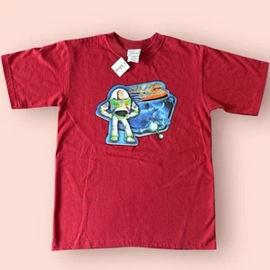 Vintage 90s Y2K Disney Toy Story Buzz Lightyear Boy’s Medium Graphic Tee T-Shirt - Picture 1 of 3