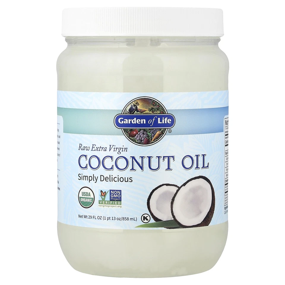 Garden of Life Organic Extra Virgin Coconut Oil - Unrefined Cold Pressed 29oz