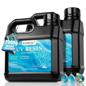 UV Resin 2000g Upgraded Kit Hard Type Crystal Clear UV2000g - Picture 1 of 6