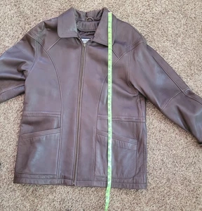 Wilsons Leather Mens Brown Jacket Size M Classic Casual - Picture 1 of 10