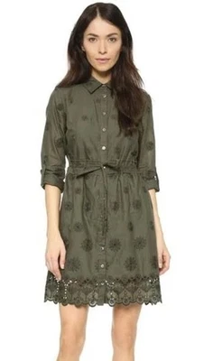 Vestido Diane Von Furstenberg bordado para mujer 12 verde boho femenino caprichoso Foto 1 de 4