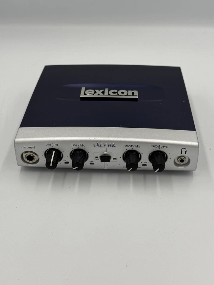 Lexicon Alpha Studio USB Audio Interface Recording & Playback Tested Working - Image 1 of 4