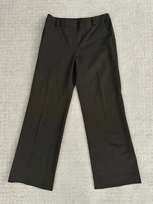 Pantalones JONES NEW YORK Verde Pierna Ancha PETITE Elastizados Talla 4P Mezcla de Lana de tiro medio Foto 1 de 4