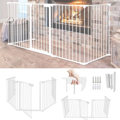 Absperrgitter 5 Stück Türschutzgitter Kaminschutzgitter Ofenschutz Kinderzaun - Bild 1 von 4