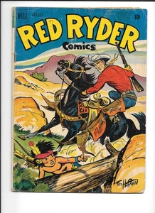 Red Ryder Comics #97 FRED HARMAN Line Drawn Cover; Dell 1951 VG/Fn 5.0 - Picture 1 of 2