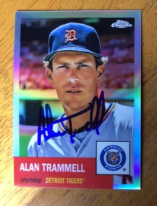 ALAN TRAMMELL 2022 TOPPS CHROME PLATINUM ANNIVERSARY #188 AUTOGRAPHED - Picture 1 of 1