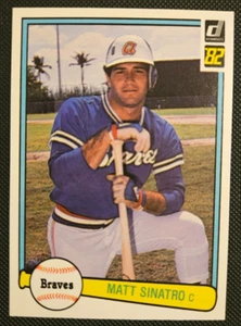 1982 Donruss #149 Matt Sinatro RC! Atlanta Braves - Picture 1 of 2