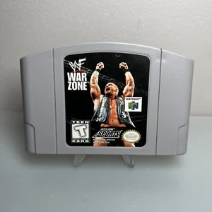 WWF War Zone (Nintendo 64, 1998) Wrestling N64 Original Cartridge getestet - Bild 1 von 6