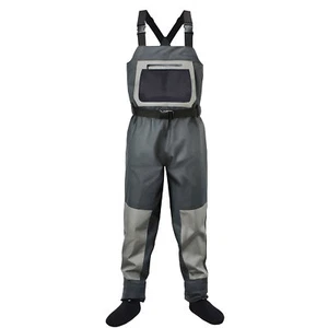 Fly Fishing Chest Waders Breathable Waterproof Stockingfoot River Wader Pants - Picture 1 of 14
