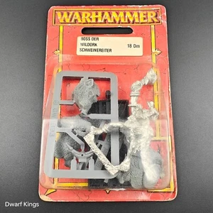 Warhammer Savage Orcs War Boss on Boar (Vintage Metal Sealed, 5th Edition, 1999) - Picture 1 of 7