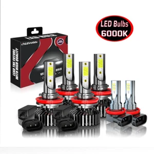 led bulbs headlights Fog Light Set White For Toyota Tacoma 2016 2017 2018 2019 - Picture 1 of 24