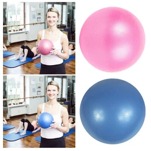 Yoga Balls 2pcs Blue+Pink 25cm Fitness Yoga Equipment Outdoor/Indoor Workout - Picture 1 of 6