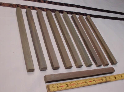 10 pcs. *Indian Reds* Natural Stone Pencil Liner Tiles...Domed 1/2" X 8"  Mint - Image 1 of 4