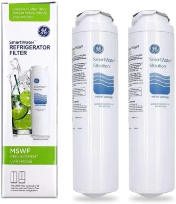 ZYJ 2 Pack New GE MSWF SmartWater Refrigerator Water Filter Replacement MSWF