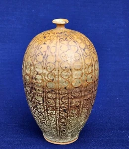 1960's Mid Century Modern Modernist Art Studio Pottery Weed Pot Vase Marked - Picture 1 of 19