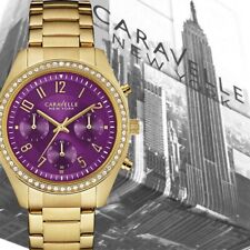 Caravelle New York 44L197 Melissa Chronograph Purple Dial 3 Year Guar RRP £139