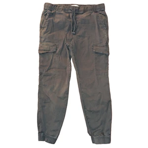Sonoma Goods For Life Grey Drawstring Jogger Style Denim Cargo Pants Size Medium - Picture 1 of 2