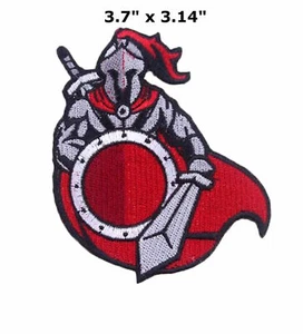 Knight Medieval Patch Embroidered Iron-On Applique Crusades Military War - Picture 1 of 12