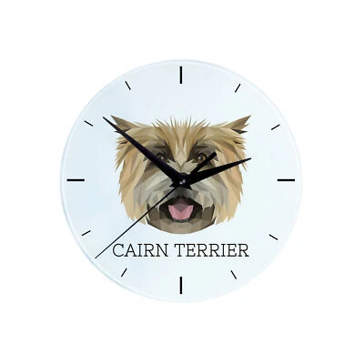 Cairn Terrier horloge géométrique Art-Dog - Image 1 of 4
