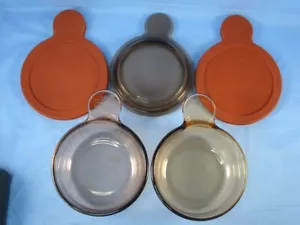 Corning ware Vision Pyrex Grab-it V-150-B and Plastic Lids -Qty 2, Condition New - Picture 1 of 14