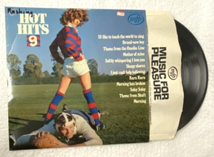 VINTAGE VINYL LP ALBUM HOT HITS 9,RUGBY,SEXY WOMAN COVER,1972,UK,ENGLAND,GIFT :) - Picture 1 of 5