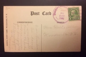 Postal Winnipesaukee NH DPO 1932 - Imagen 1 de 2