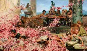 Lawrence Alma-Ta - The Roses of Heliogabalus - 1888 - 24x36 Oil Painting Poster - Picture 1 of 2