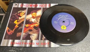 And Why Not - Something U Got - 7" Vinyl Single - Picture Sleeve - Free P&P - Picture 1 of 2