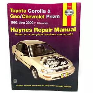 Haynes Repair Manual 92036 for Toyota Corolla Geo Chevrolet Prizm 1993-2002 - Picture 1 of 10