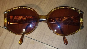 Vintage Christian Dior 2592 Gold & Brown Sunglasses Austria GOOD Condition 1990s - Picture 1 of 8