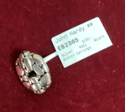 John Hardy Sterling Silver KALI BUTTON  Earring ONE single - Image 1 of 3