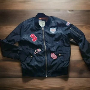 Ci Sono Bomber Style Zip Up Jacke Gr. Medium Langarm Vintage Style - Bild 1 von 9