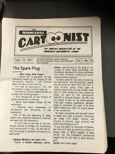 THE MINNESOTA CARTOONIST V1#10 September 1991 - Newsletter - editor Reed Waller - Picture 1 of 2