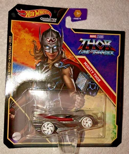 Hot Wheels Marvel Personaggio Cars Mighty Thor 1:64 Diecast 2022 Mattel HDL47 - Foto 1 di 3