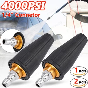 Boquilla giratoria giratoria Power 4000 PSI para lavadora a presión conector de 1/4 - Imagen 1 de 10