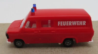 Micro Praline Ho 1/87 Ford Transit Pompieri Feuerwehr No. Box - Immagine 1 di 4