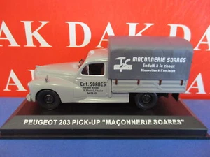 Die cast 1/43 Modellino Furgone Pubblicitario Peugeot 203 Pick-Up Maconnerie - Foto 1 di 4