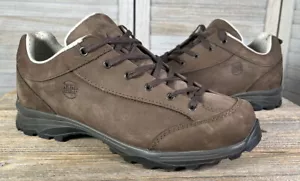 Hanwag Halux Women’s 9 Brown Nubuck Low Hiking Boots Shoes - Picture 1 of 12