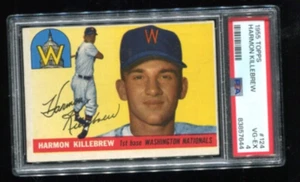 1955 Topps - HARMON KILLEBREW - Rookie Card #124 - WASHINGTON NATIONALS PSA 4 - Picture 1 of 2