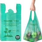 Sacs 1/6 Grand 22 x 6,5 x 12 T-shirt biodégradable épicerie sacs à provisions 500 pièces