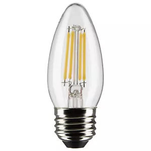 Satco S9569 4.5W =40W ETC LED Filament Bulb 120V C11 Medium E26 Clear Warm White - Picture 1 of 5