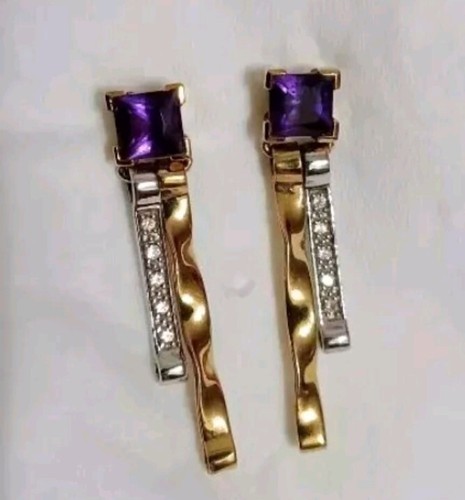 Balenciaga earrings amethyst endientes Amatistas ring necklace bracelet Dior