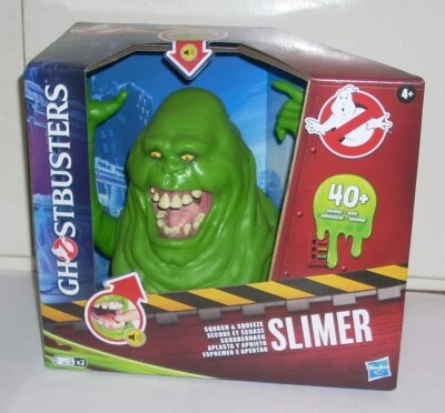NEW! Authentic Mattel GHOSTBUSTERS Squash & Squeeze Slimer 8" Action Figure - Image 1 of 2