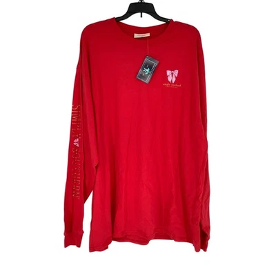 Simply Southern Womens XXL Red Merry & Bright T Shirt Long Sleeve Holiday O9-25 - Image 1 of 4