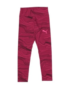 PUMA Womens Abstract Pattern Crop Leggings UK12 Medium Pink HH19 - Picture 1 of 4