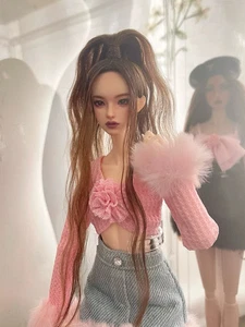 Pelucas de muñeca BJD Head Circ de 9 cm para cola de caballo alta de pelo largo personalizadas hechas a mano 1/6 - Imagen 1 de 3